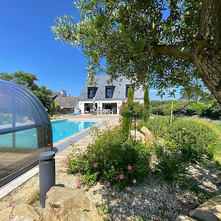 Superbe Villa Tout Confort Avec Piscine Chauffee Er Couverte Et Spa A 2 Pas De La Plage Fouesnant Exterior foto