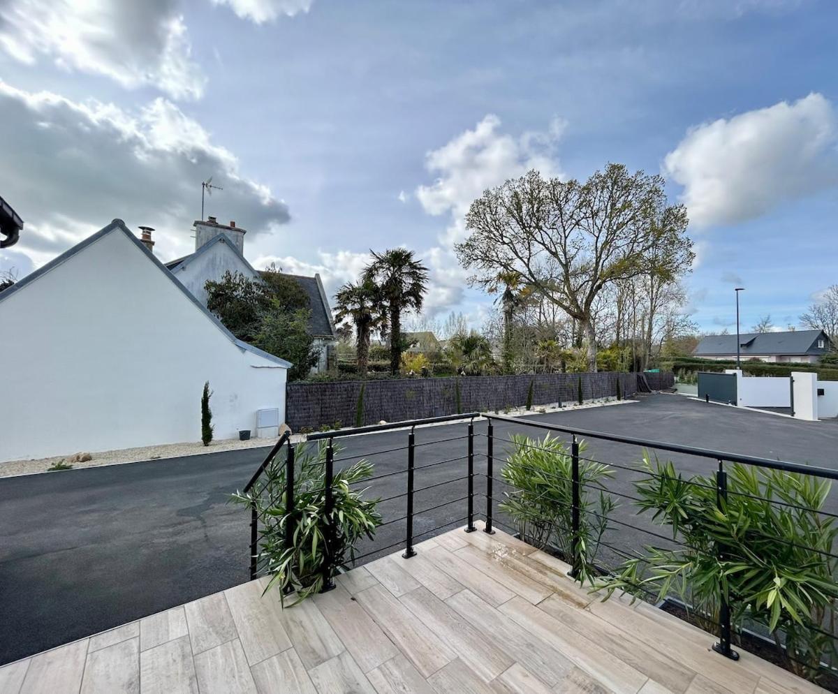 Superbe Villa Tout Confort Avec Piscine Chauffee Er Couverte Et Spa A 2 Pas De La Plage Fouesnant Exterior foto
